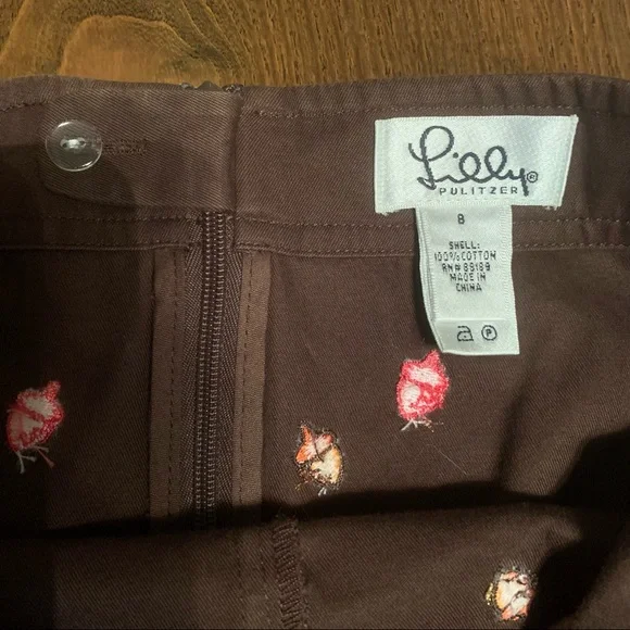 Lilly Pulitzer Acorn Embroidery Skirt - Perfect for Thanksgiving 🍁🦃🍁 - Picture 4 of 4